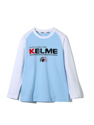 Детский лонгслив KELME Boys Long Sleeve T-Shirt (Light Blue/White)
