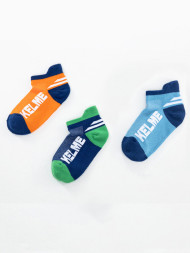 Детские носки KELME Children's Casual Socks (three Pairs) Blue