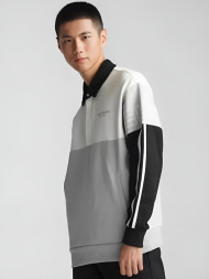 Свитшот KELME Lapel Sweater (Grey/White)