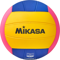 Мяч для водного поло MIKASA WP555D р 5, муж, резина, вес 400-450гр  дл  окр 68-71см, жел-син-роз