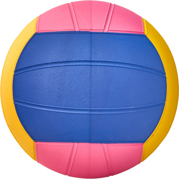 Мяч для водного поло MIKASA WP555D р 5, муж, резина, вес 400-450гр  дл  окр 68-71см, жел-син-роз