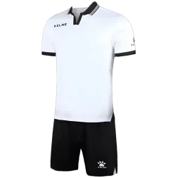 Футбольная форма KELME Short Sleeve Football Uniform (White/Black)
