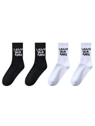Носки (4 пары) KELME Casual Socks (Pack Of 4 Pairs) (Black/White)