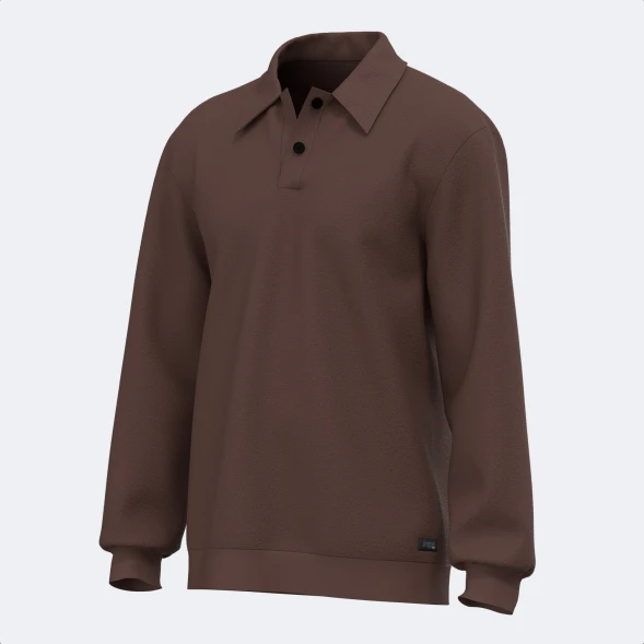 POLO MANGA LARGA MIMETIC MARRÓN