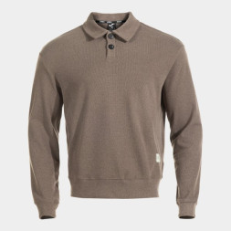 POLO MANGA LARGA MIMETIC MARRÓN