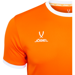 Футболка футбольная JÖGEL CAMP Origin, оранжевый/белый, детский