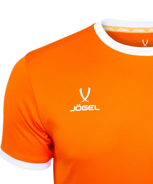 Футболка футбольная JOGEL CAMP Origin, оранжевый/белый, детский