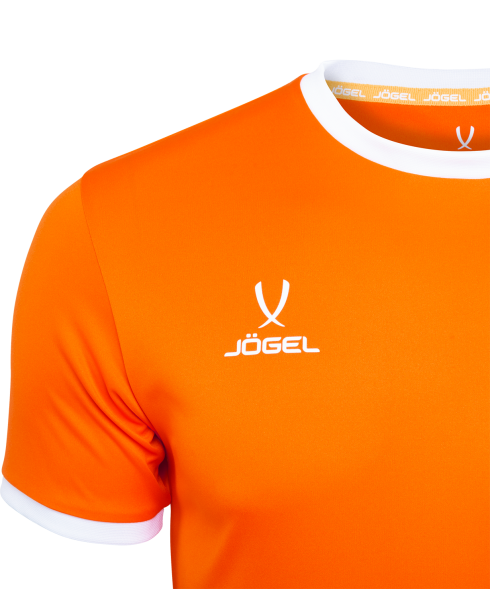 Футболка футбольная JOGEL CAMP Origin, оранжевый/белый, детский
