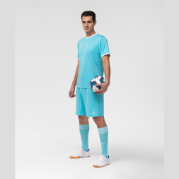 Футболка футбольная JÖGEL CAMP Origin, бирюзовый/белый