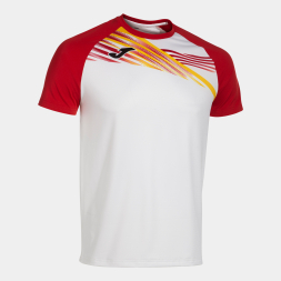 CAMISETA MANGA CORTA ELITE X BLANCO ROJO