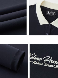 Лонгслив KELME Long-sleeved Polo Shirt Dark Blue