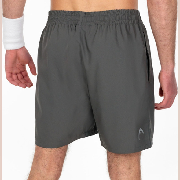 Шорты тренир  муж  HEAD Club Shorts M 811379-AN-S, р S, 100% полиэстер, серый