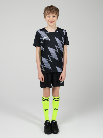 Детская футбольная форма FN Football Set Kid (Black/Grey)