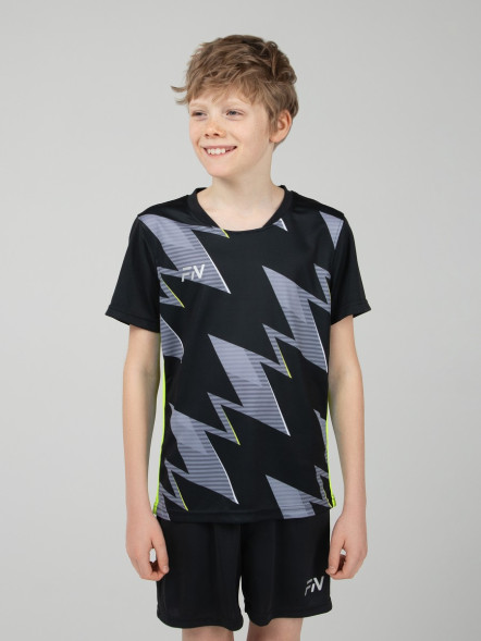 Детская футбольная форма FN Football Set Kid (Black/Grey)