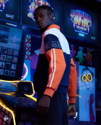 Свитшот KELME Lapel Sweater (Dark Blue/Orange)