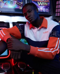 Свитшот KELME Lapel Sweater (Dark Blue/Orange)