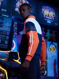 Свитшот KELME Lapel Sweater (Dark Blue/Orange)