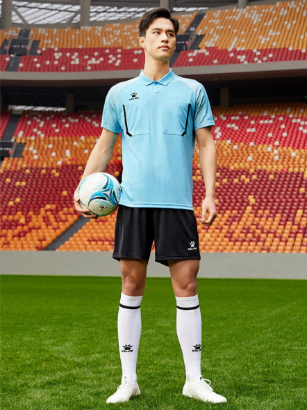 Судейская форма KELME Football Referee Suit (Light Blue/Black)