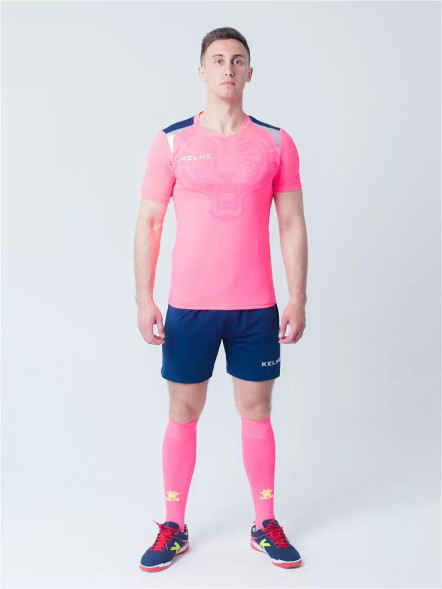 Футбольная форма KELME Short Sleeve Football Set (Pink/Dark Blue)