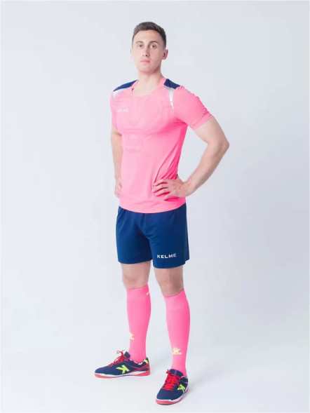 Футбольная форма KELME Short Sleeve Football Set (Pink/Dark Blue)