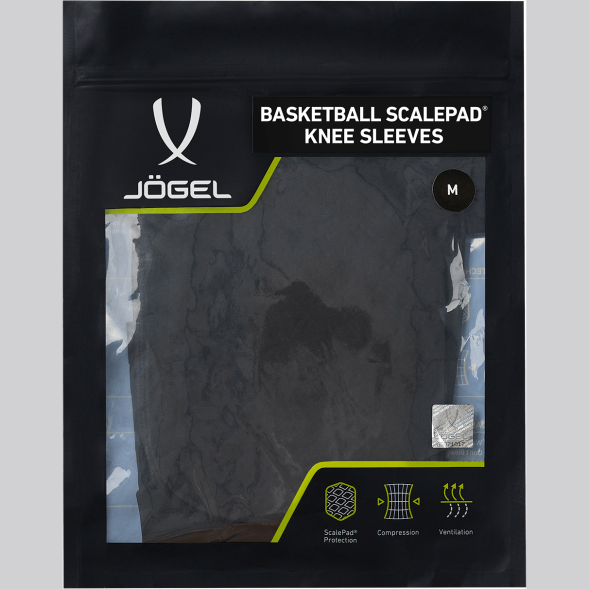 Наколенники баскетбольные с защитой JOGEL ScalePad Knee Sleeves, черный