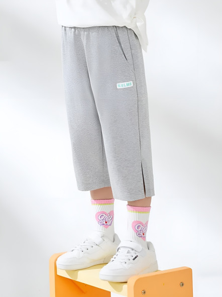 Детские бриджи KELME Knitted Cropped Pants Grey
