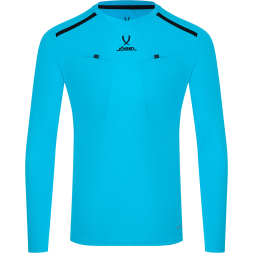 Футболка судейская с длинным рукавом JÖGEL DIVISION PerFormDRY Referee LS Tee, голубой