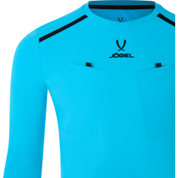 Футболка судейская с длинным рукавом JOGEL DIVISION PerFormDRY Referee LS Tee, голубой