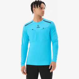 Футболка судейская с длинным рукавом JOGEL DIVISION PerFormDRY Referee LS Tee, голубой