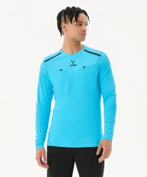 Футболка судейская с длинным рукавом JOGEL DIVISION PerFormDRY Referee LS Tee, голубой