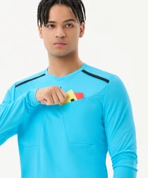 Футболка судейская с длинным рукавом JOGEL DIVISION PerFormDRY Referee LS Tee, голубой