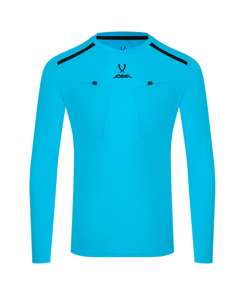 Футболка судейская с длинным рукавом JOGEL DIVISION PerFormDRY Referee LS Tee, голубой