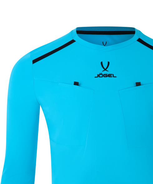Футболка судейская с длинным рукавом JOGEL DIVISION PerFormDRY Referee LS Tee, голубой