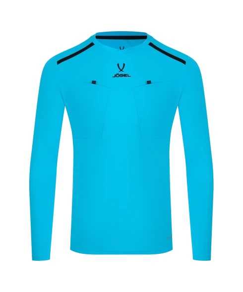 Футболка судейская с длинным рукавом JOGEL DIVISION PerFormDRY Referee LS Tee, голубой