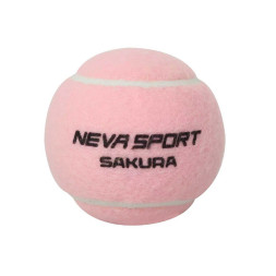 Мяч для падела NS Sakura, UAA2, уп.3 шт, сукно, нат.резина, розовый