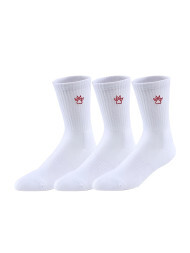 Носки KELME Long Sports Socks (3 Pairs) (White/Red)