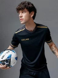 Футбольная форма KELME Short Sleeve Football Uniform Suit Black