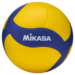 Мяч вол. утяж. MIKASA VT370W, р 5, 18 панелей, синт.кожа (ПУ), вес 370г, клееный, сине-желтый
