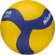 Мяч вол. утяж. MIKASA VT500W, р 5, синт.кожа, вес 500г, клееный, сине-желтый