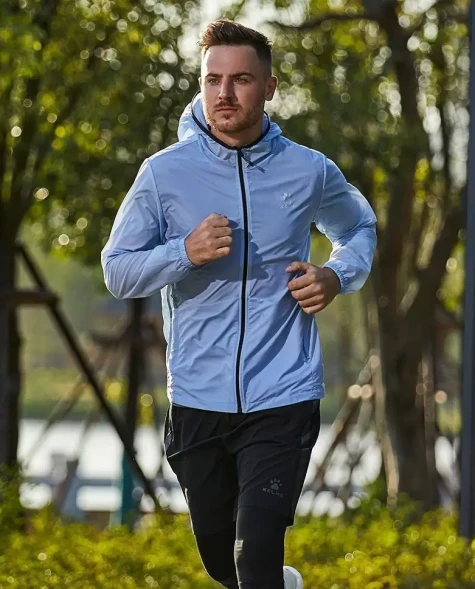 Ветровка KELME Thin Trench Coat Light Blue