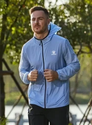 Ветровка KELME Thin Trench Coat Light Blue
