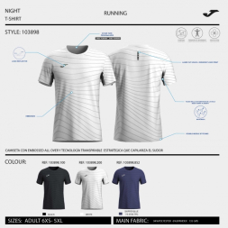 Футболка JOMA IR-NIGHT NEGRO