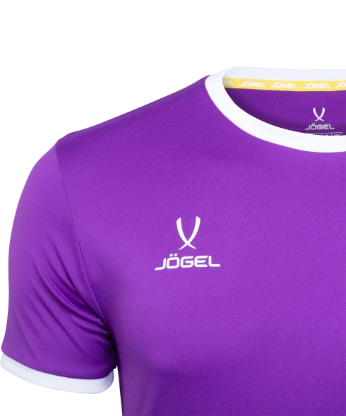 Футболка футбольная JOGEL CAMP Origin, фиолетовый/белый, детский