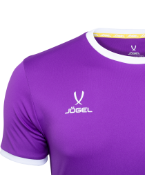 Футболка футбольная JOGEL CAMP Origin, фиолетовый/белый, детский