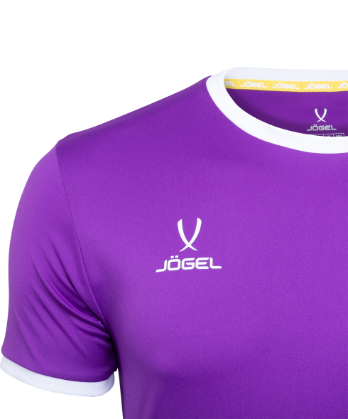 Футболка футбольная JOGEL CAMP Origin, фиолетовый/белый, детский