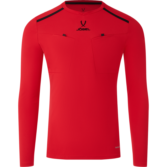 Футболка судейская с длинным рукавом JOGEL DIVISION PerFormDRY Referee LS Tee, красный
