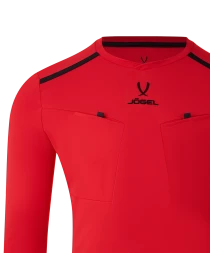 Футболка судейская с длинным рукавом JOGEL DIVISION PerFormDRY Referee LS Tee, красный