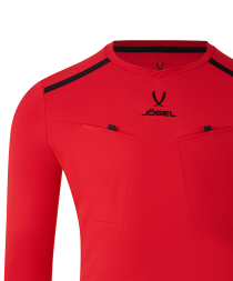 Футболка судейская с длинным рукавом JOGEL DIVISION PerFormDRY Referee LS Tee, красный