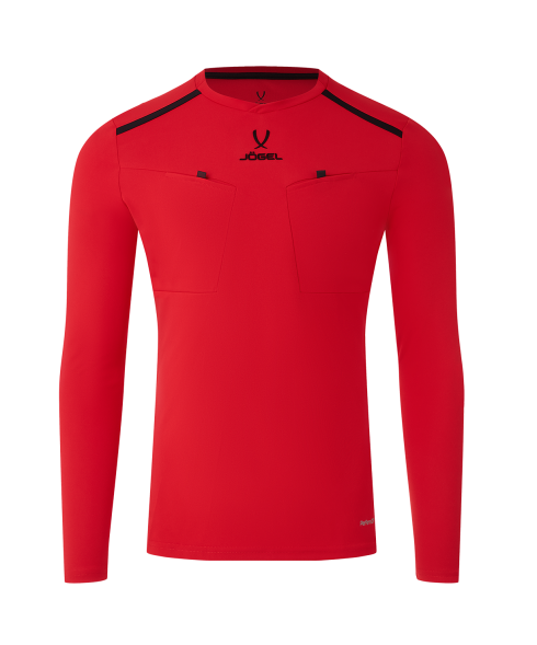 Футболка судейская с длинным рукавом JOGEL DIVISION PerFormDRY Referee LS Tee, красный