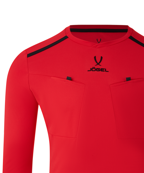 Футболка судейская с длинным рукавом JOGEL DIVISION PerFormDRY Referee LS Tee, красный